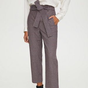 Aritzia Wilfred New Tie-Front wool pant